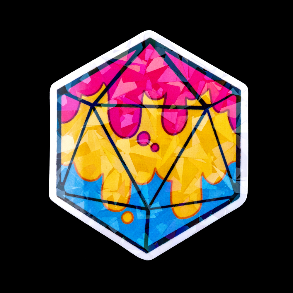 Pride Dice Holographic Stickers