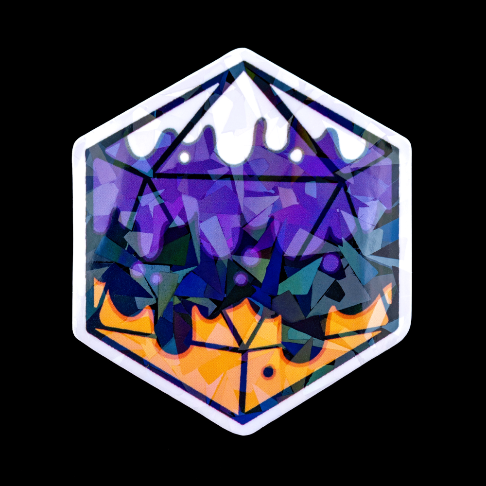 Pride Dice Holographic Stickers