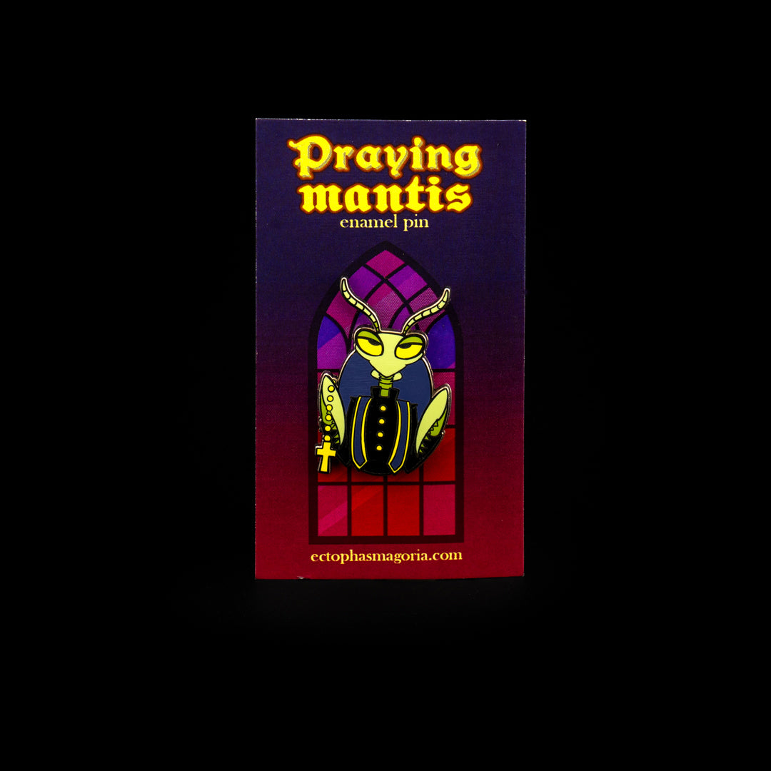 Praying Mantis Enamel Pin