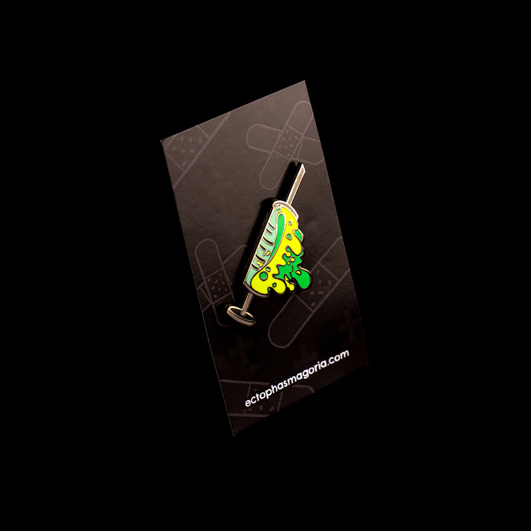 Syringe Slime Enamel Pins